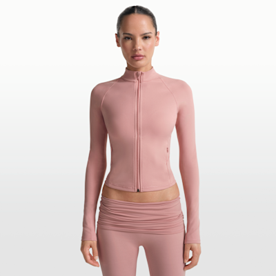 NikeSKIMS Matte Women's Mock-Neck Full-Zip Jacket. Nike.com